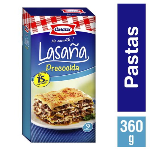 lasaña precocida carozzi